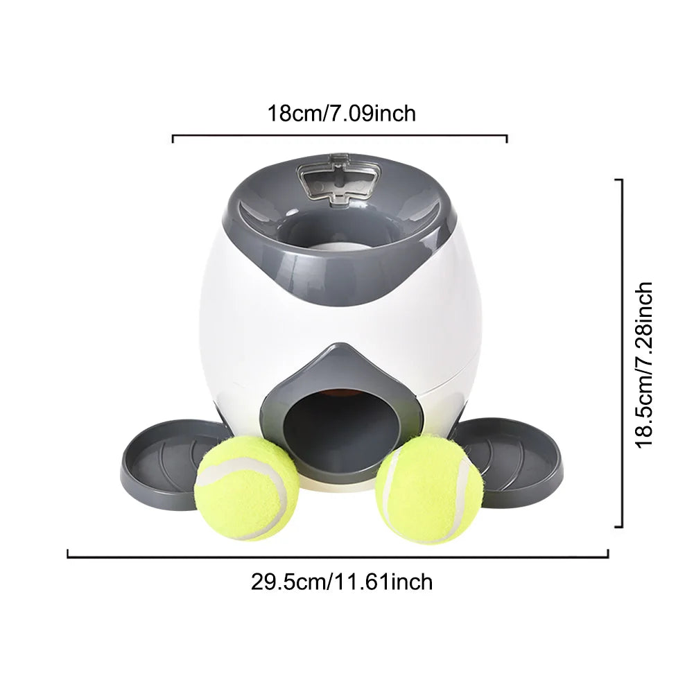 APWIKOGER Ball Launcher Dog Food Reward Machine Slow Feeder