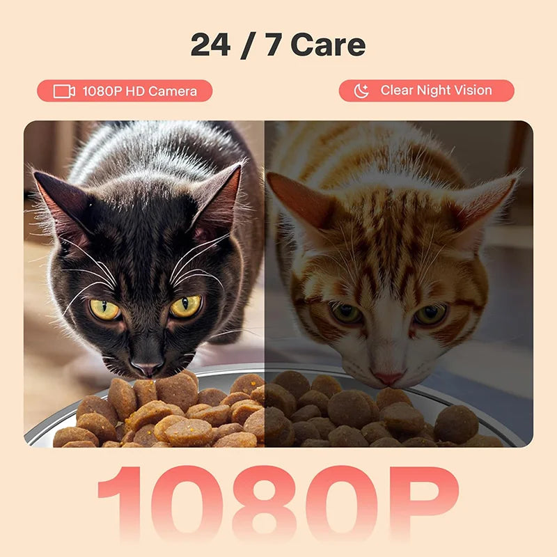 Nityers Smart Automatic Pet Feeder With HD Camera And WiFi