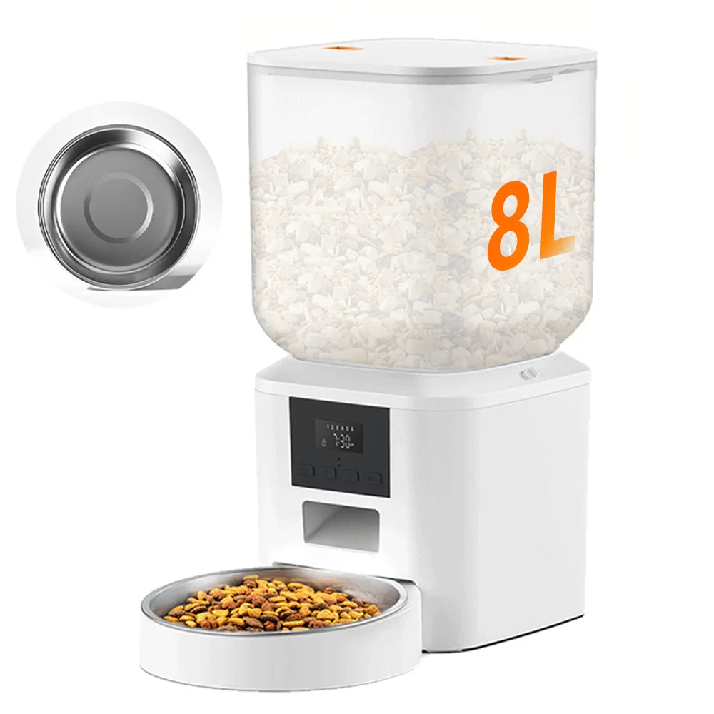 Nityers Automatic Cat Feeder With Timed Dispenser And Key Control