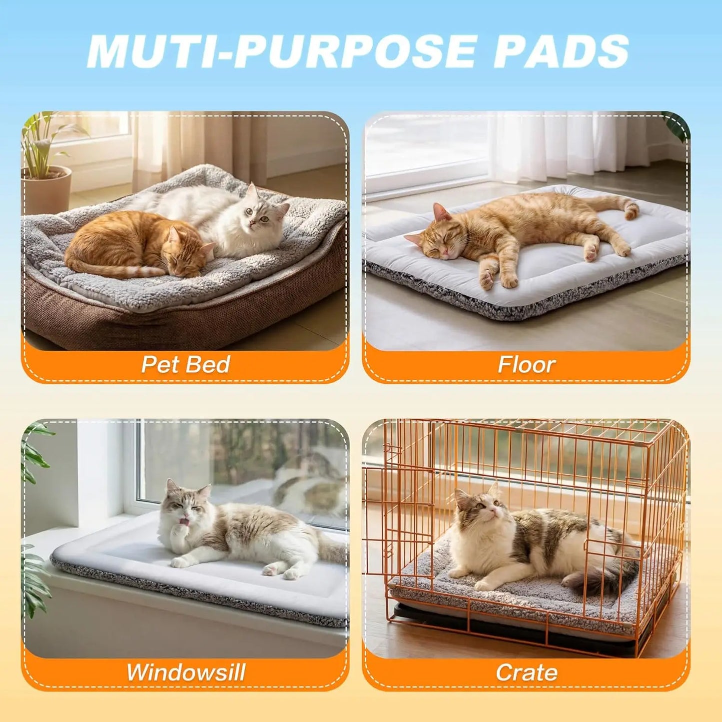 Reversible Cat Cooling And Warming Bed Mat