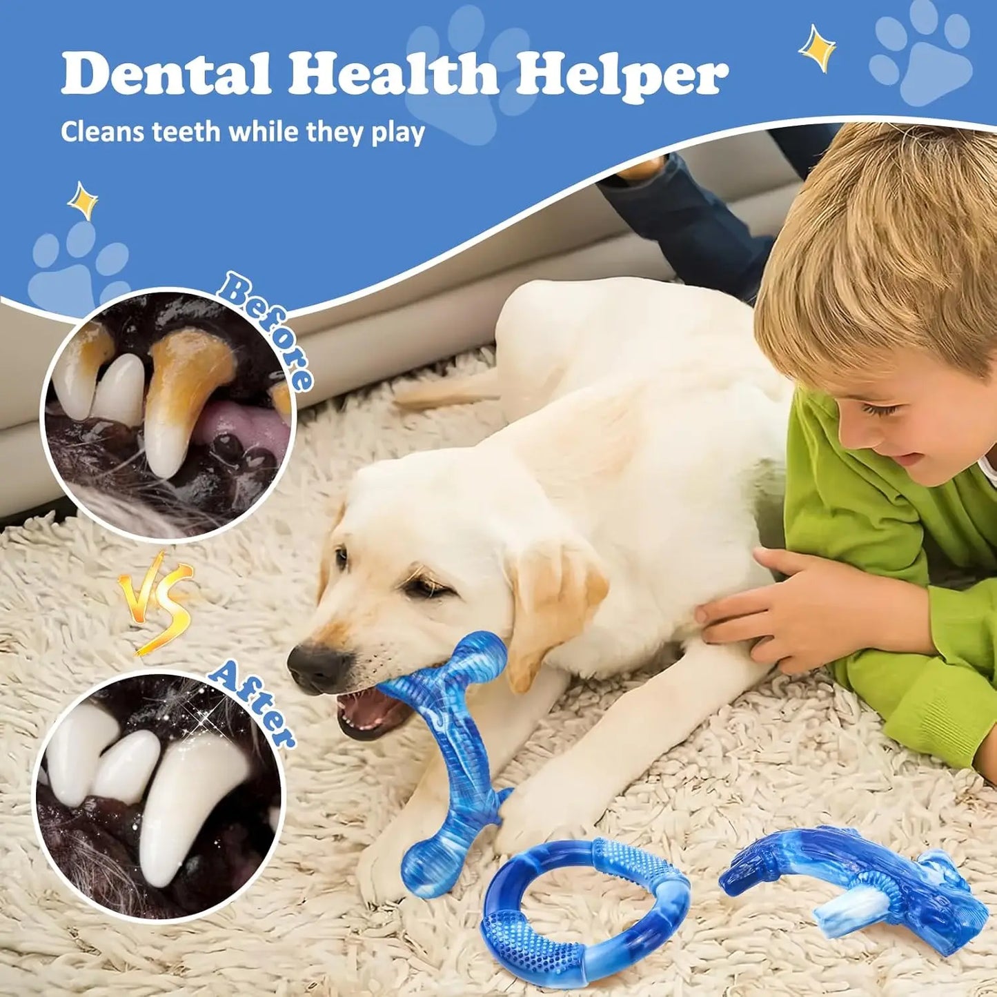 Tough Dog Chew Toys For Aggressive Chewers Bacon Flavor
