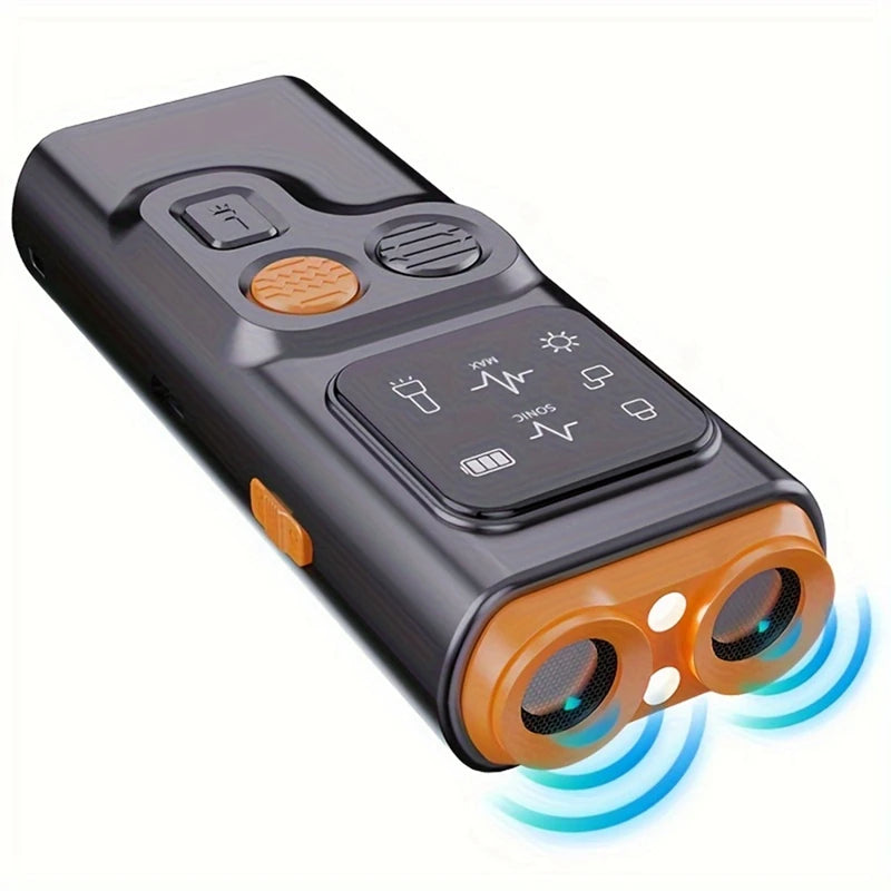 USB Rechargeable Sonic Dog Repeller With Dual Ultrasonic Emitters