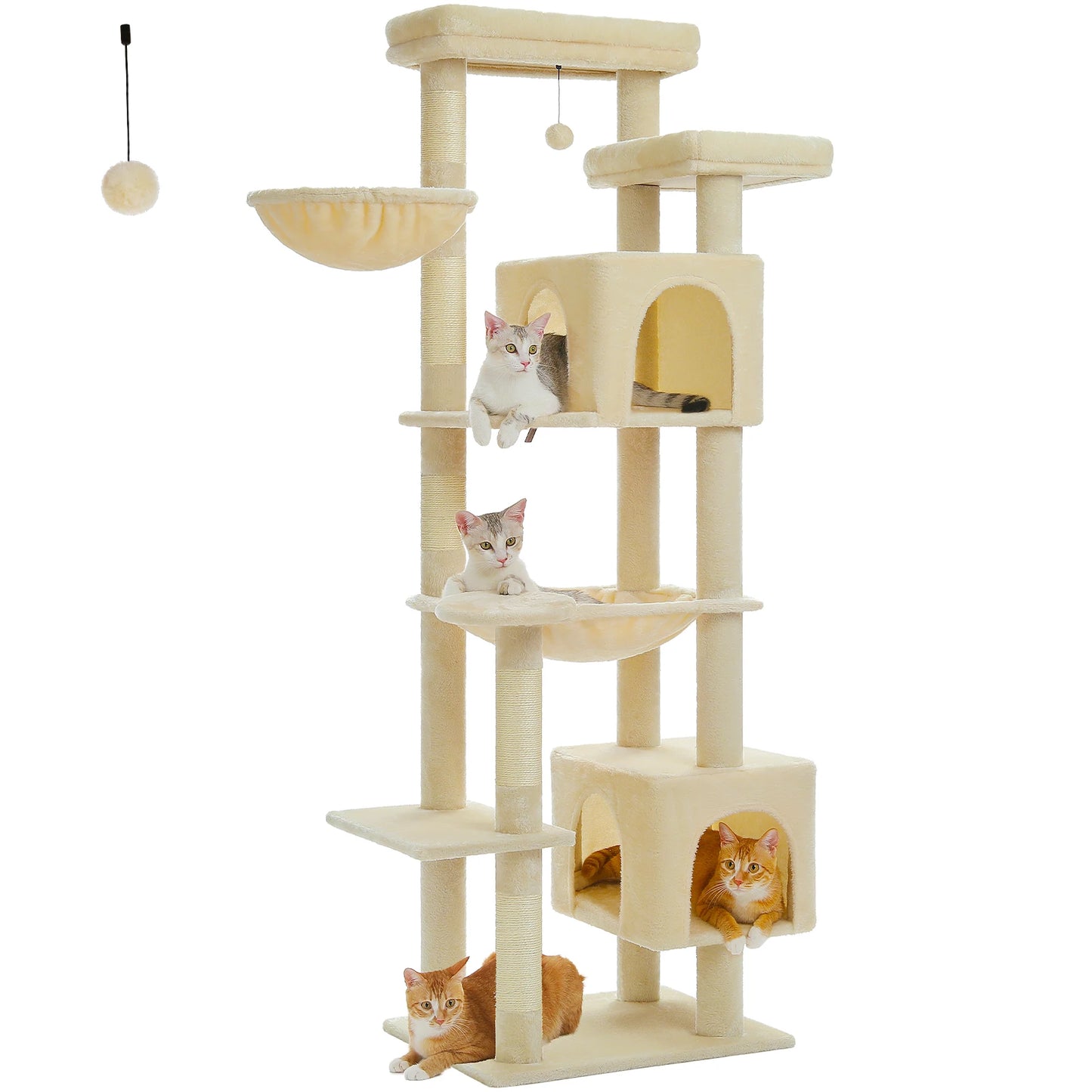 Pawz Road Large Multi Level Plush Cat Tree Tower