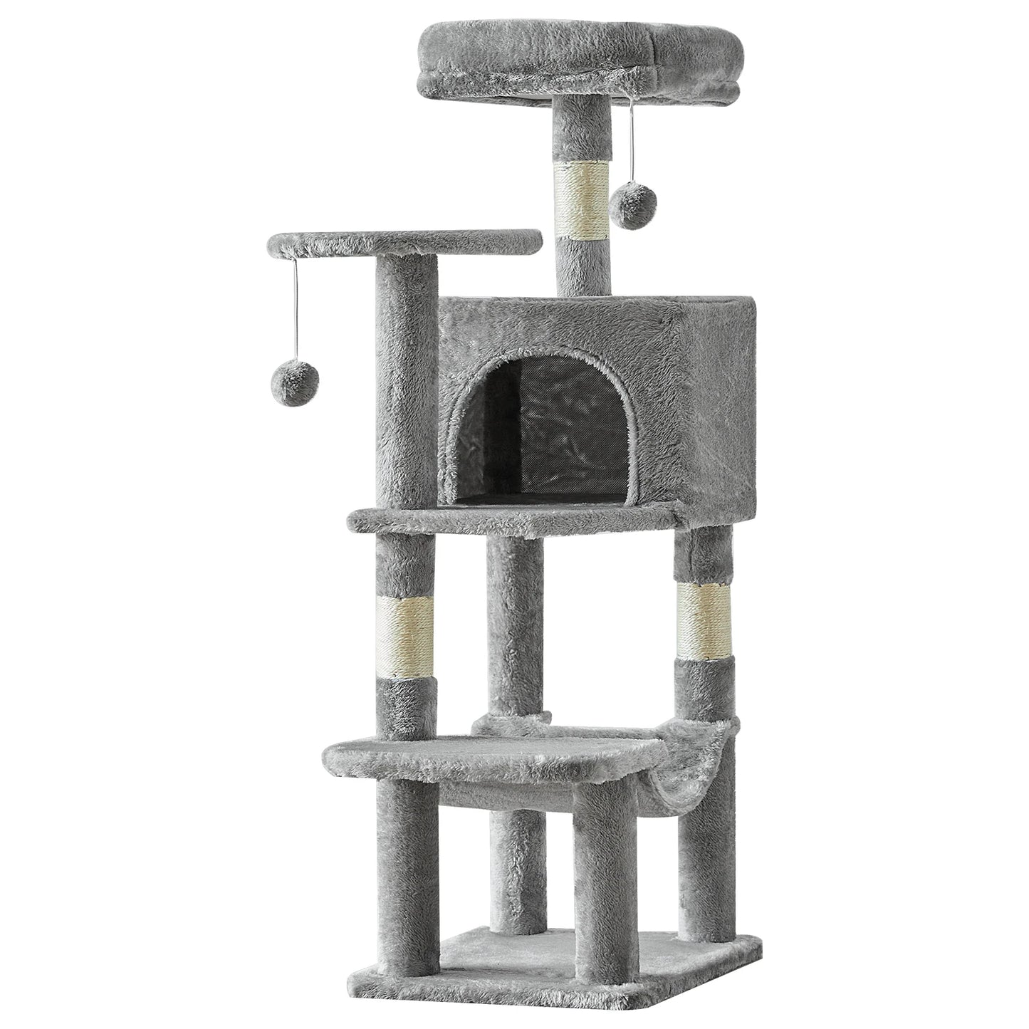 JHK Cat Tree Multi Cat Climbing Tower With Sisal Posts
