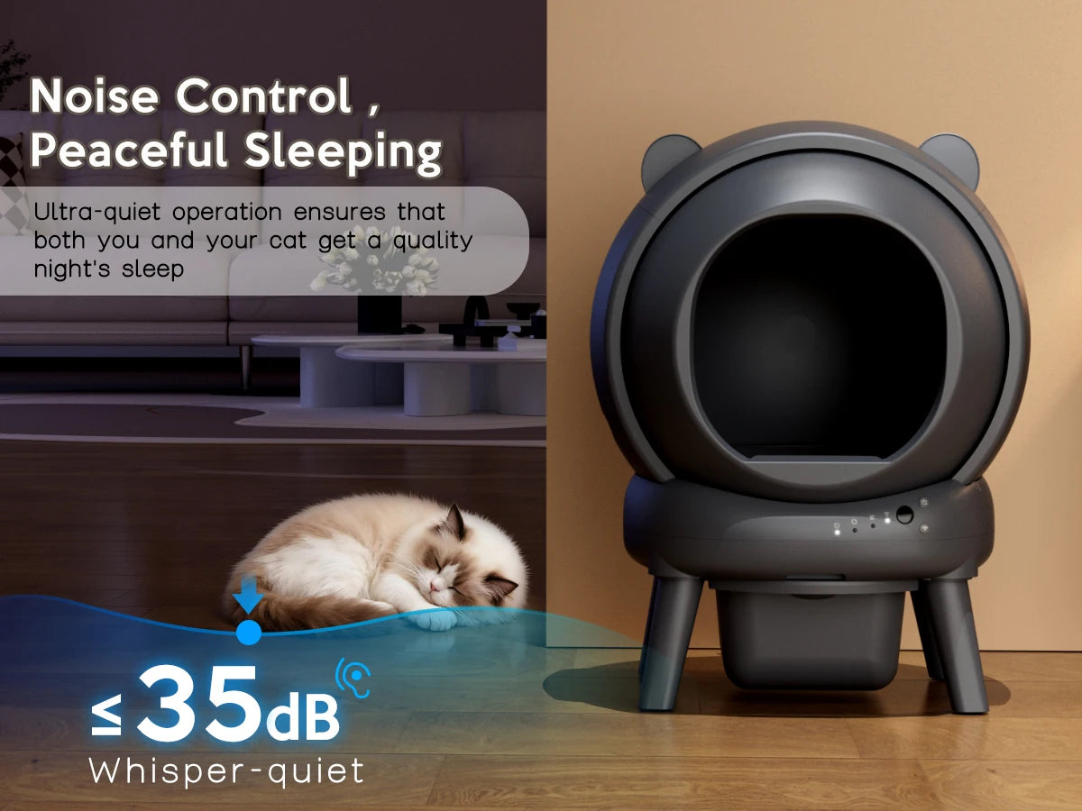 Self Cleaning Litter Box With Infrared Sensors For Multi Cats
