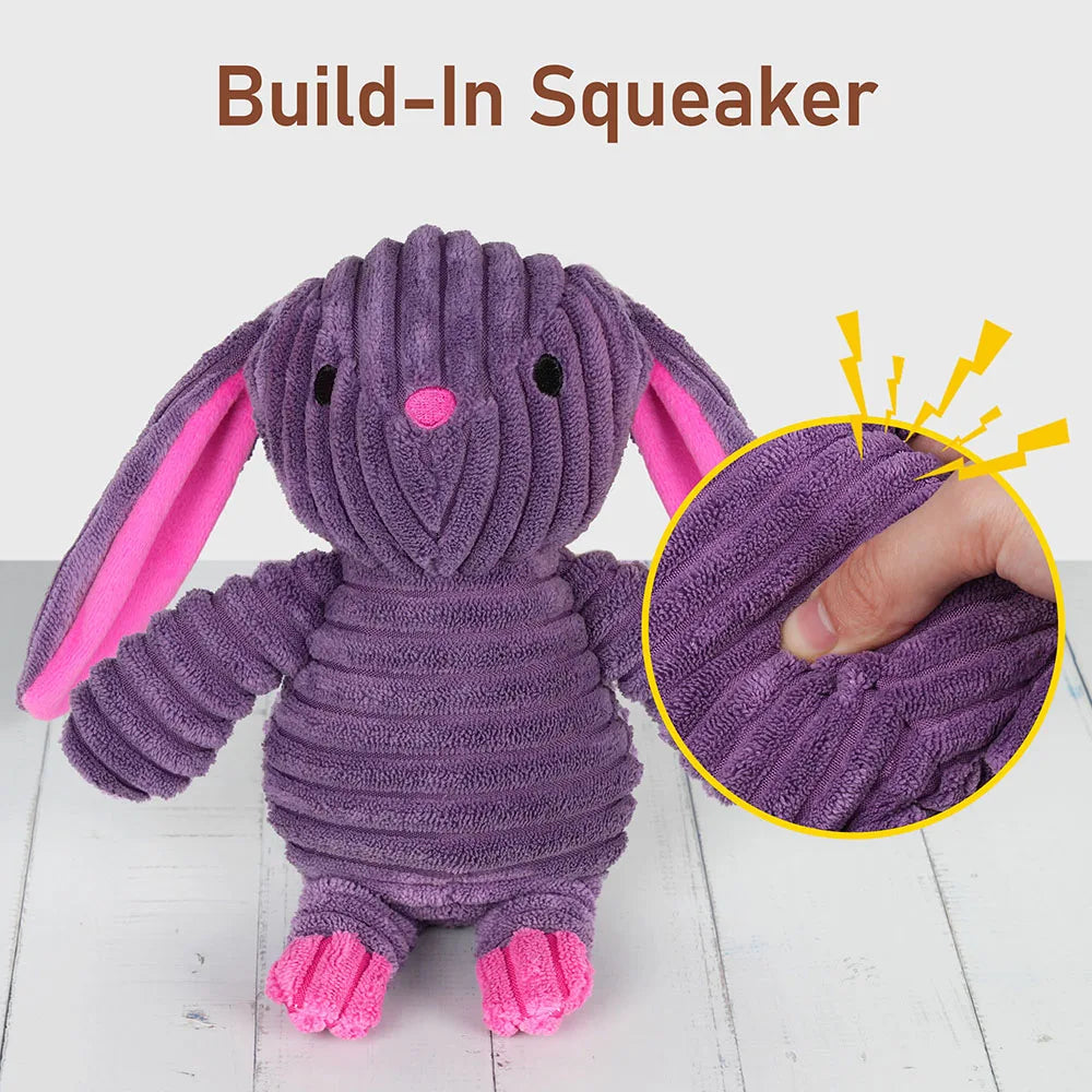 5 Pack Plush Squeaky Dog Toys Variety Bundle