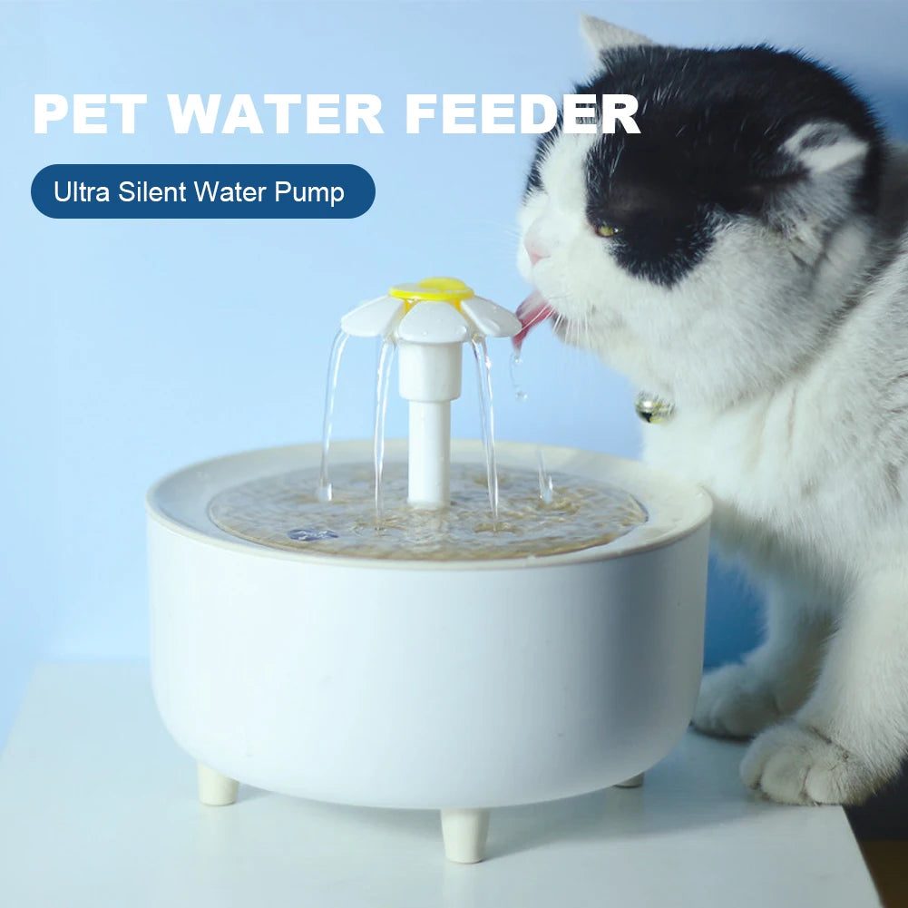 APWIKOGER Automatic Cat Water Fountain Dispenser USB Filter Mute