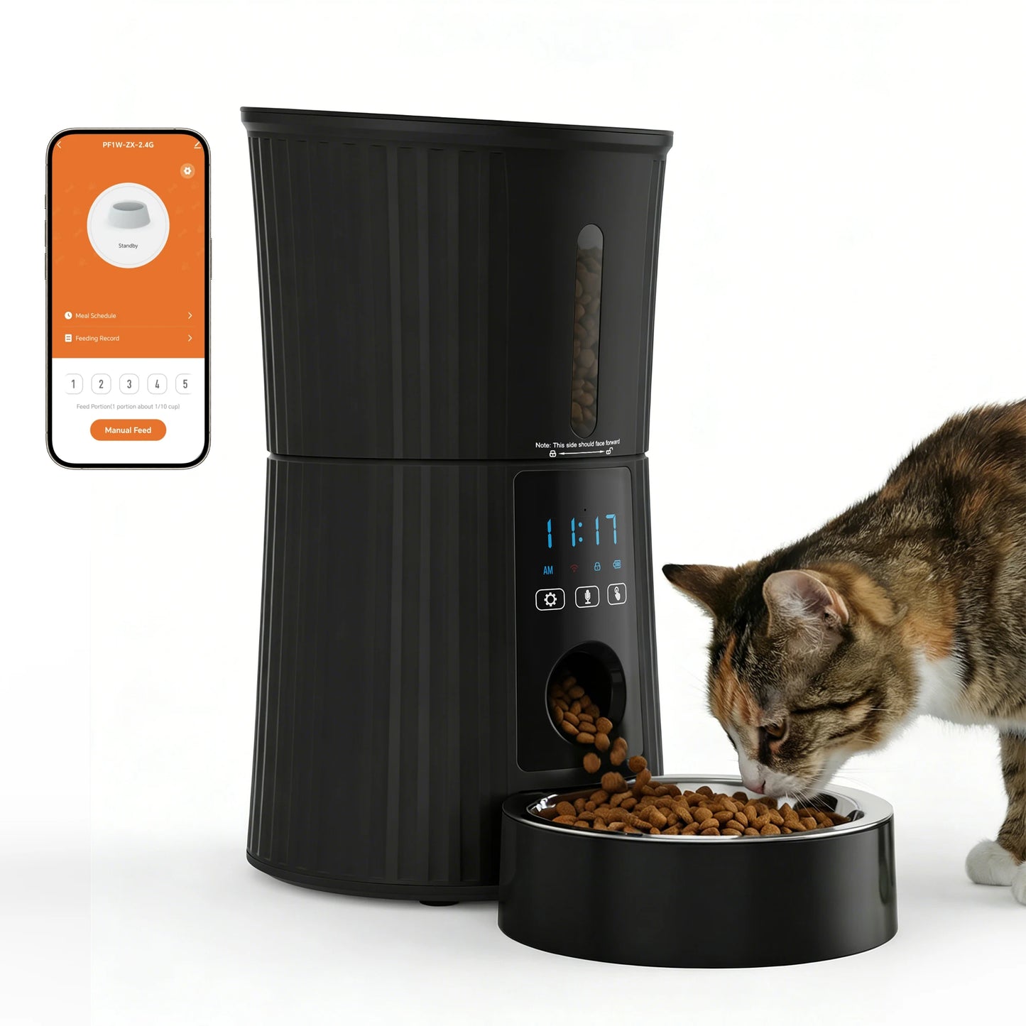 Automatic Cat Feeder With App Control And Timed Dispenser