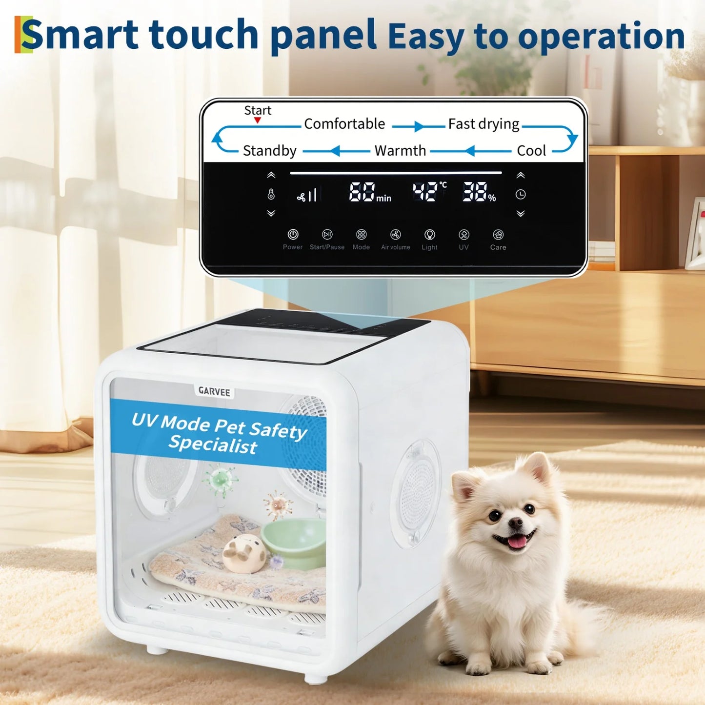 HiMISS 72L Automatic Dog Cat Drying Box