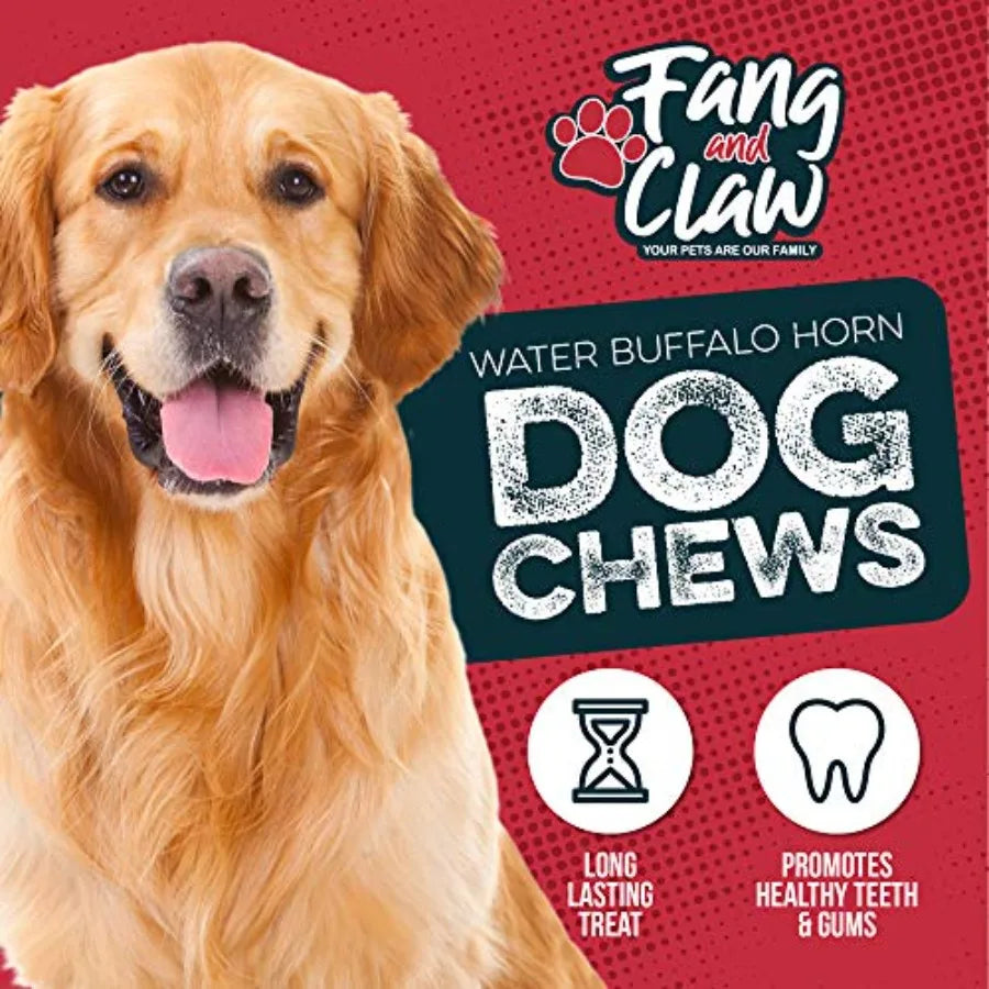 Yao Hui Huang Water Buffalo Horn Dog Chew 4 Pack All Natural