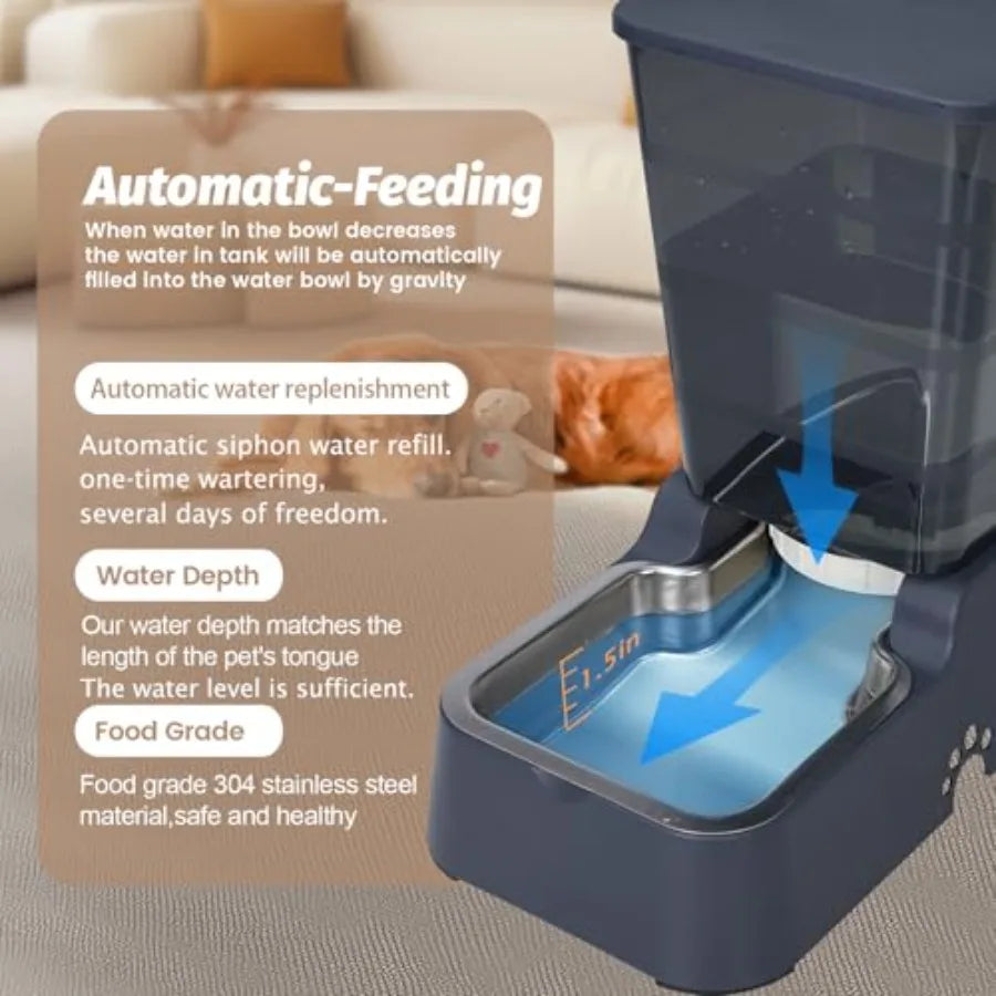 Automatic Pet Waterer 5.4L Gravity Dispenser Large Capacity