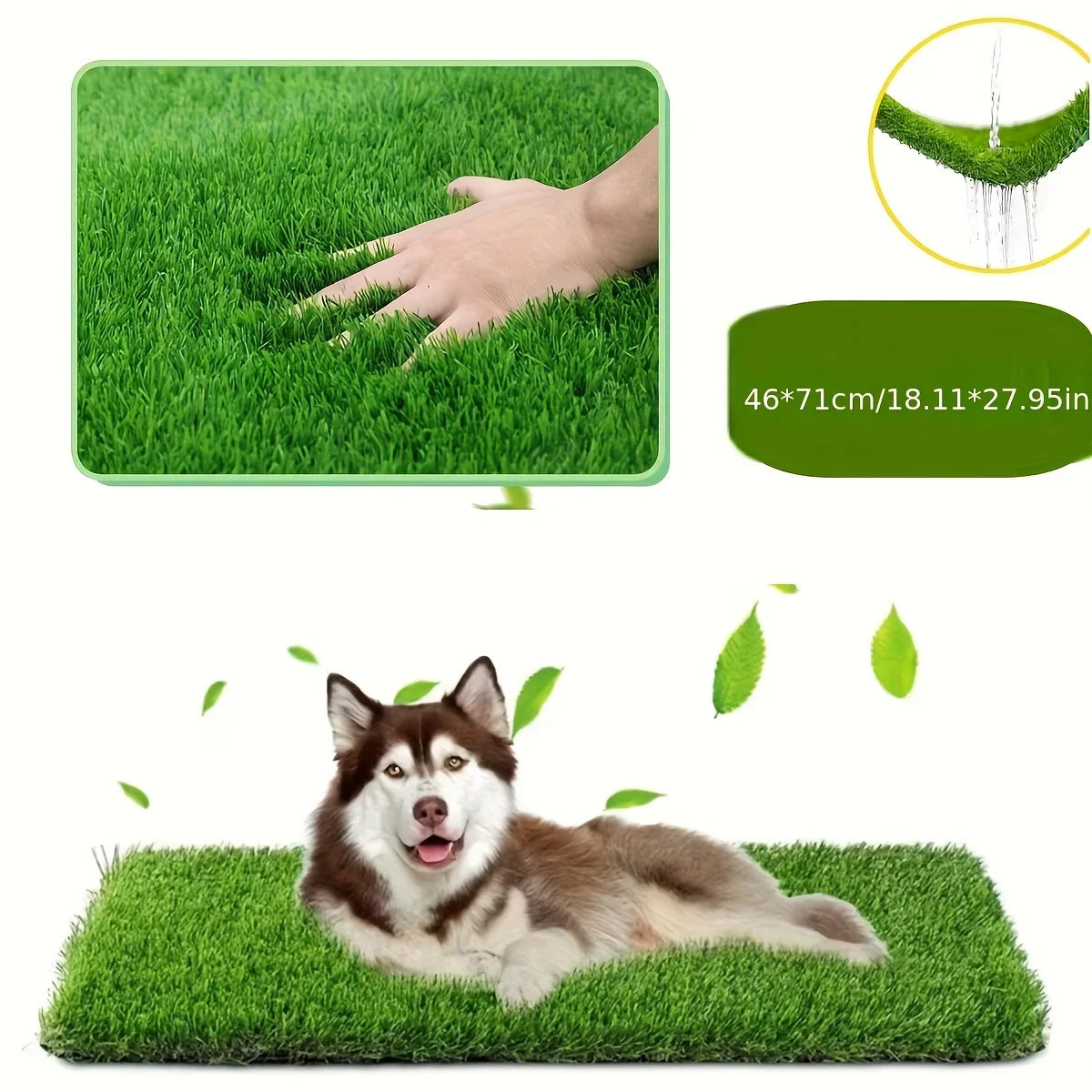 Ultimate Washable Dog Grass Mat With Non Slip Backing