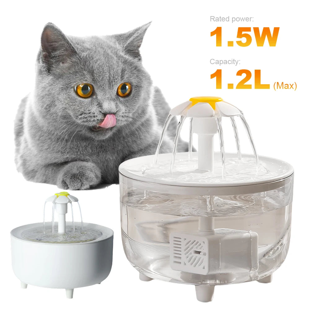 APWIKOGER Automatic Cat Water Fountain Dispenser USB Filter Mute