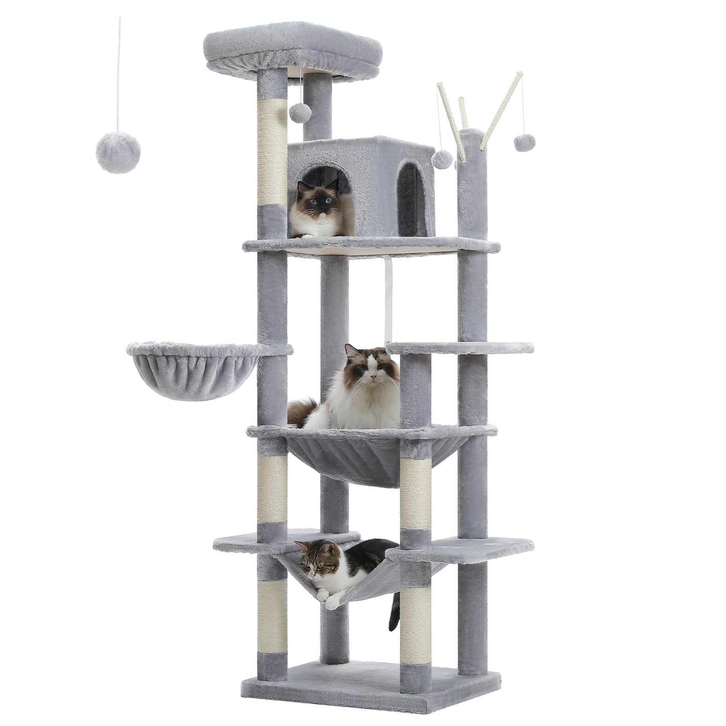 Pawz Road Large Multi Level Plush Cat Tree Tower