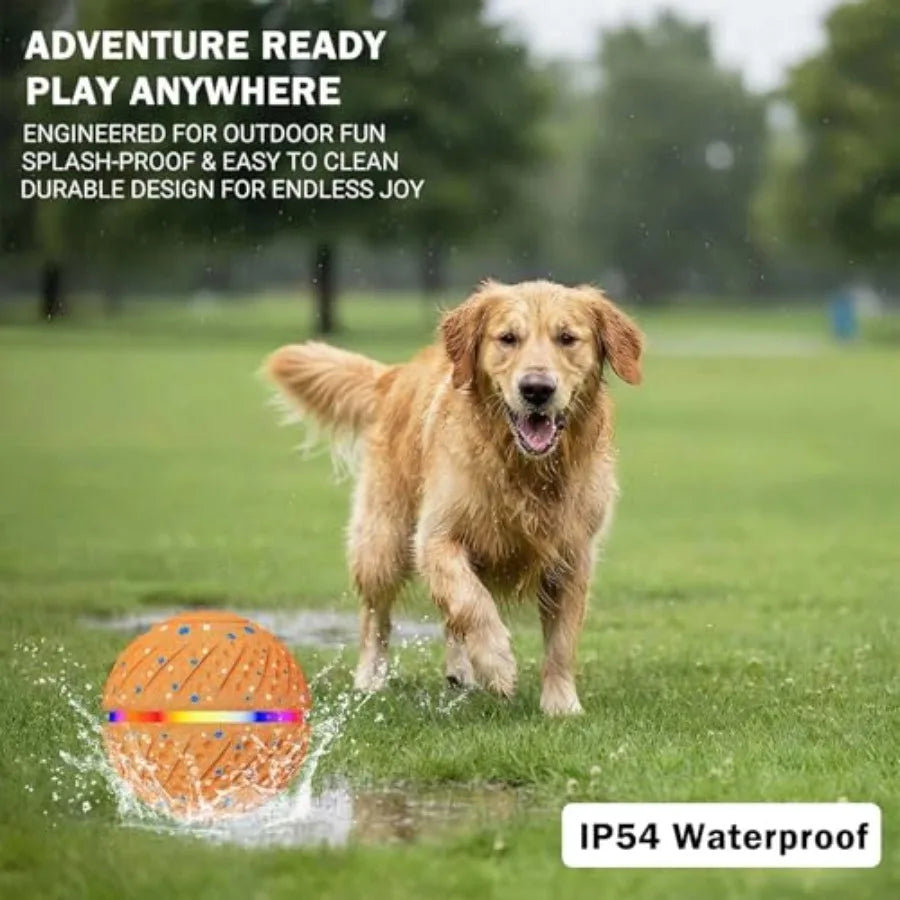 Interactive Dog Ball Toy With RGB Lights ETPU IP54 Waterproof