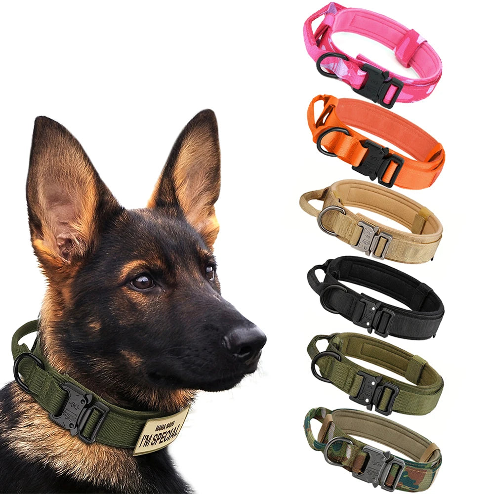 PETRAVEL Dog Training Collar Adjustable Tactical Collar and Leash Set