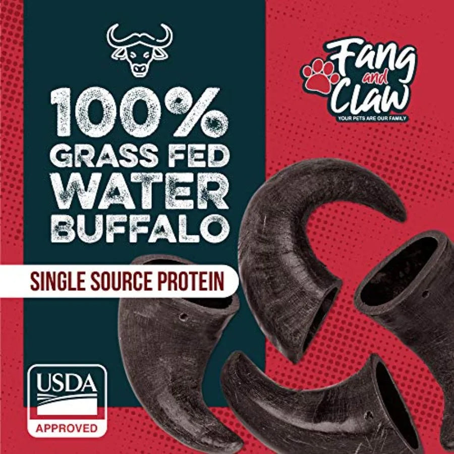 Yao Hui Huang Water Buffalo Horn Dog Chew 4 Pack All Natural