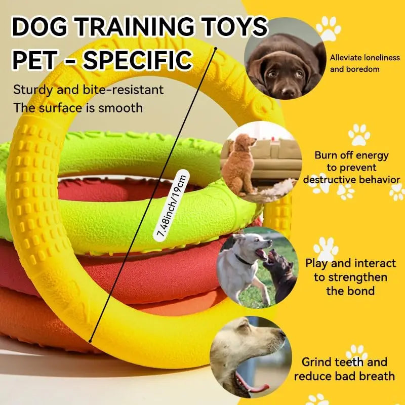 Tenzongret Floating Water Flying Disk Dog Chew Toy