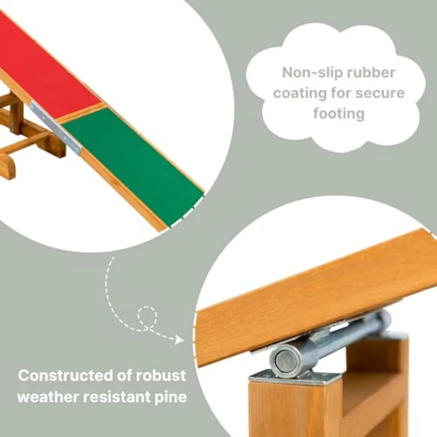 Dog Agility Seesaw Teeter Set For Canine Training Practice