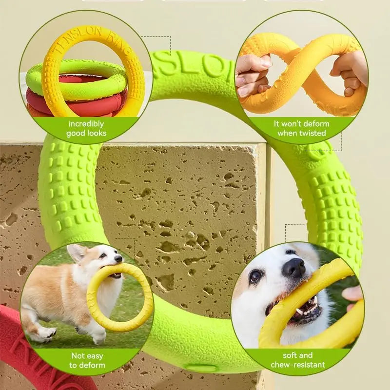 Tenzongret Floating Water Flying Disk Dog Chew Toy