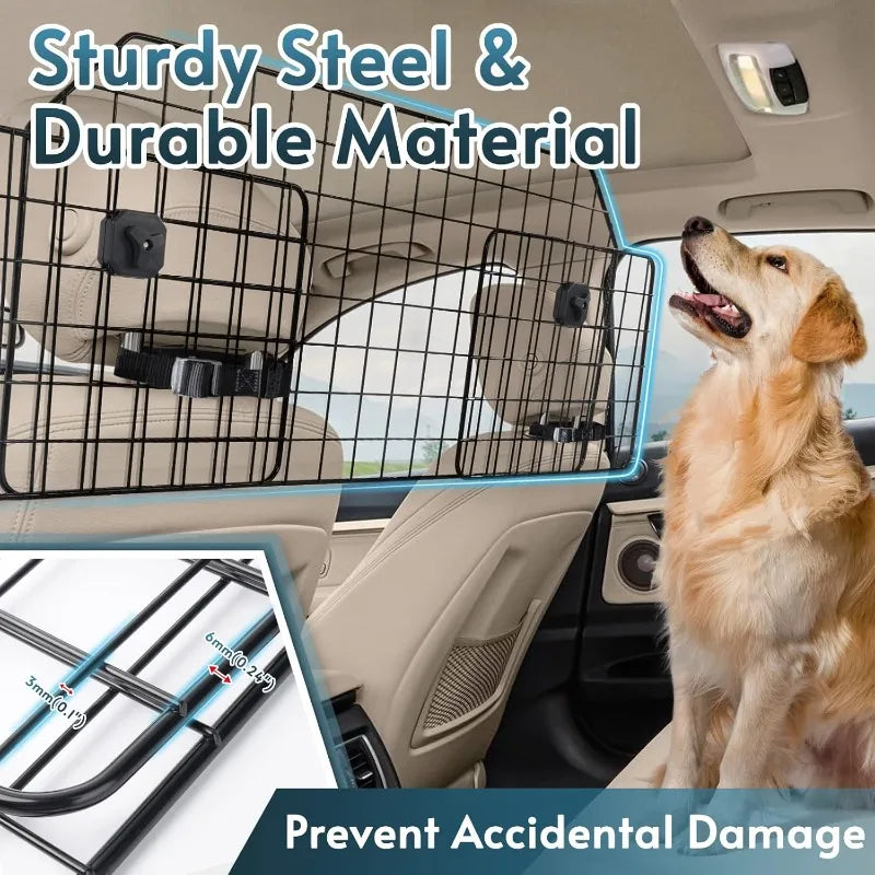 Universal Fit Dog Car Barrier For SUVs HeavyDuty Wire Mesh