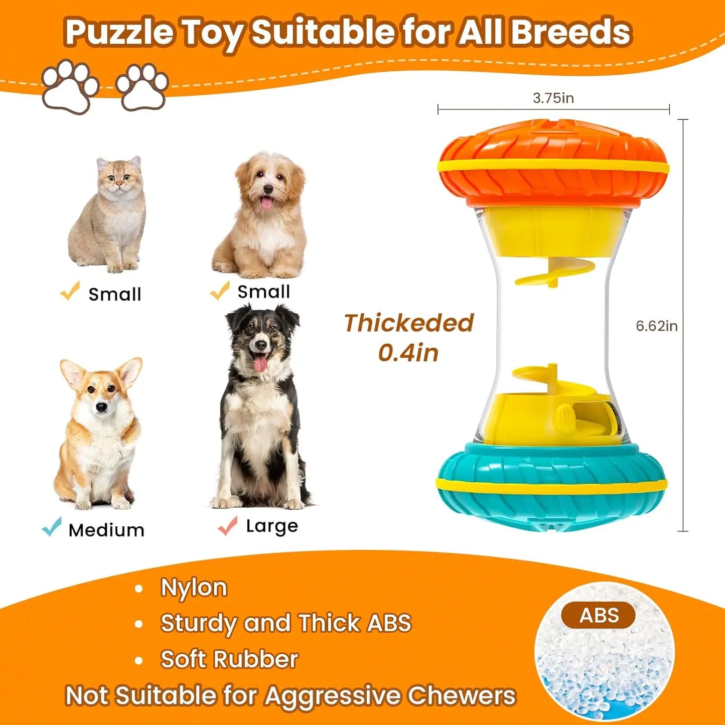Interactive Dog Puzzle Toy For Boredom Relief And Treat Dispensing