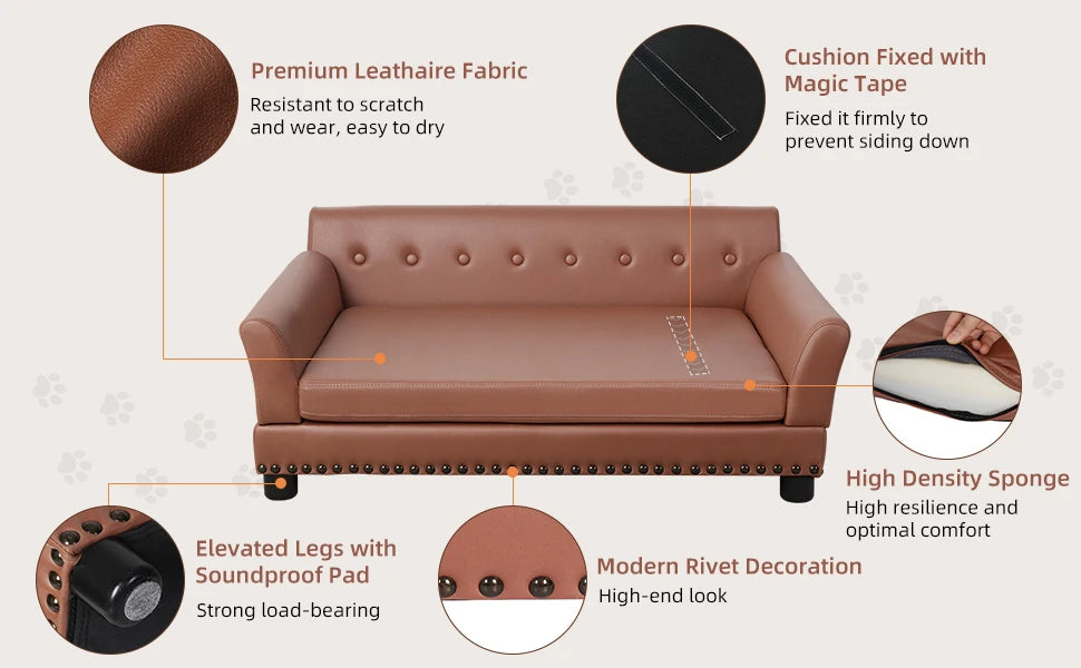 BORWART Heavy Duty Pet Sofa Bed For Dogs And Kittens