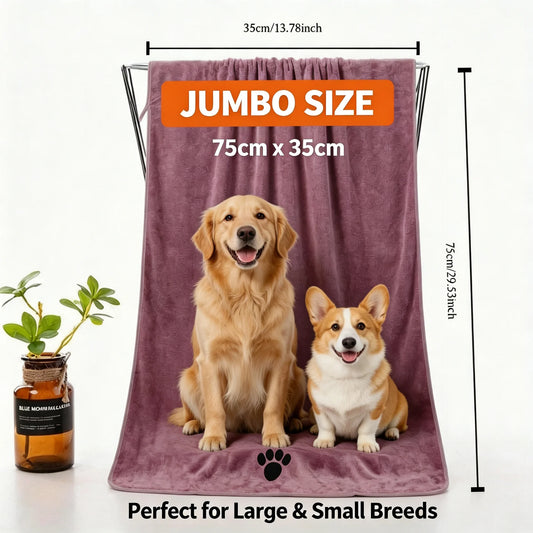 Extra Large Pet Bath Towel Microfiber Quick Dry for Dogs and Cats
