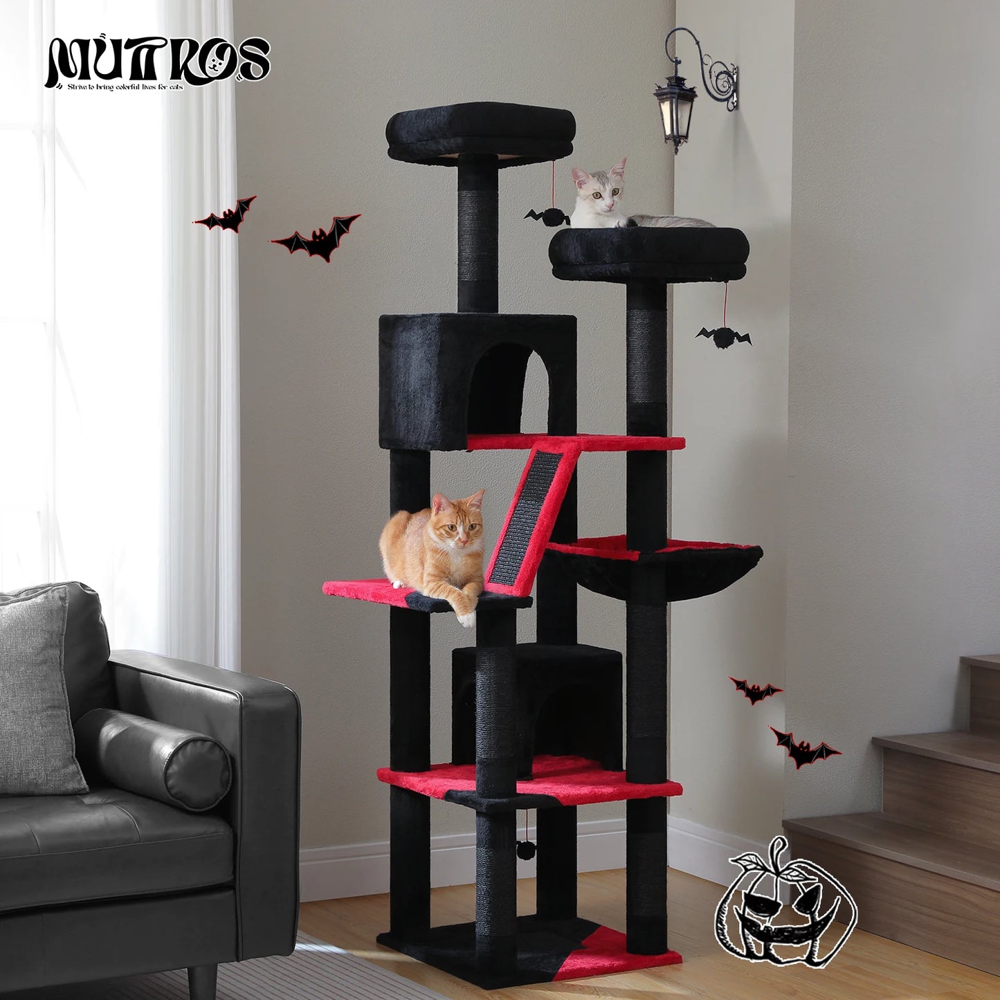 Pawz Road Large Multi Level Plush Cat Tree Tower