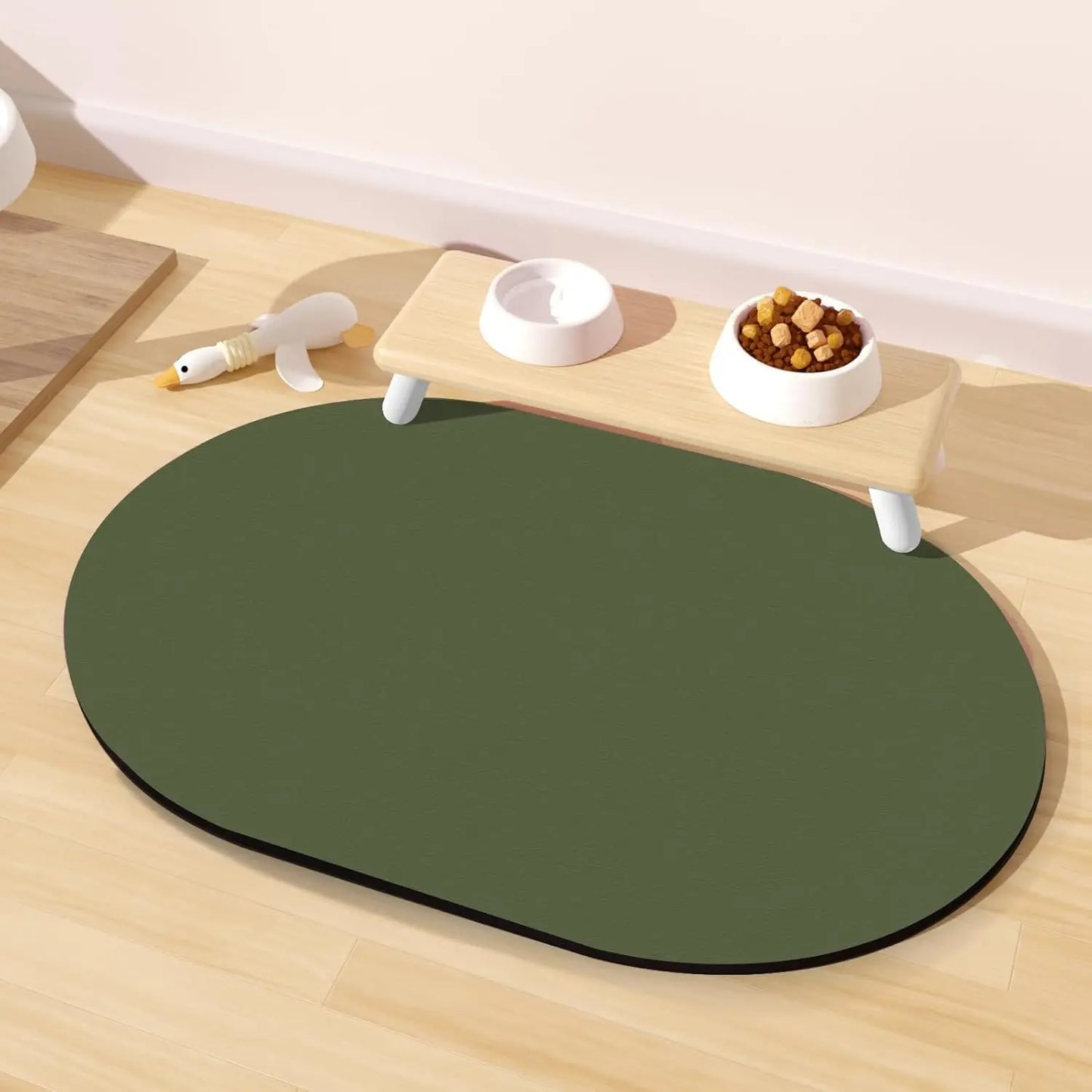 Absorbent Dog Feeding Mat Non-Slip Rubber Base Quick Dry