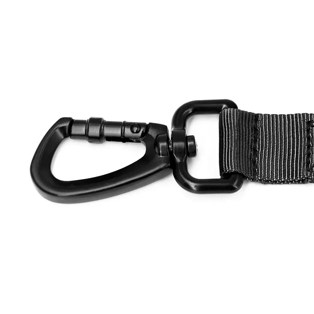Nylon Adjustable Military Dog Leash With 2 Handles
