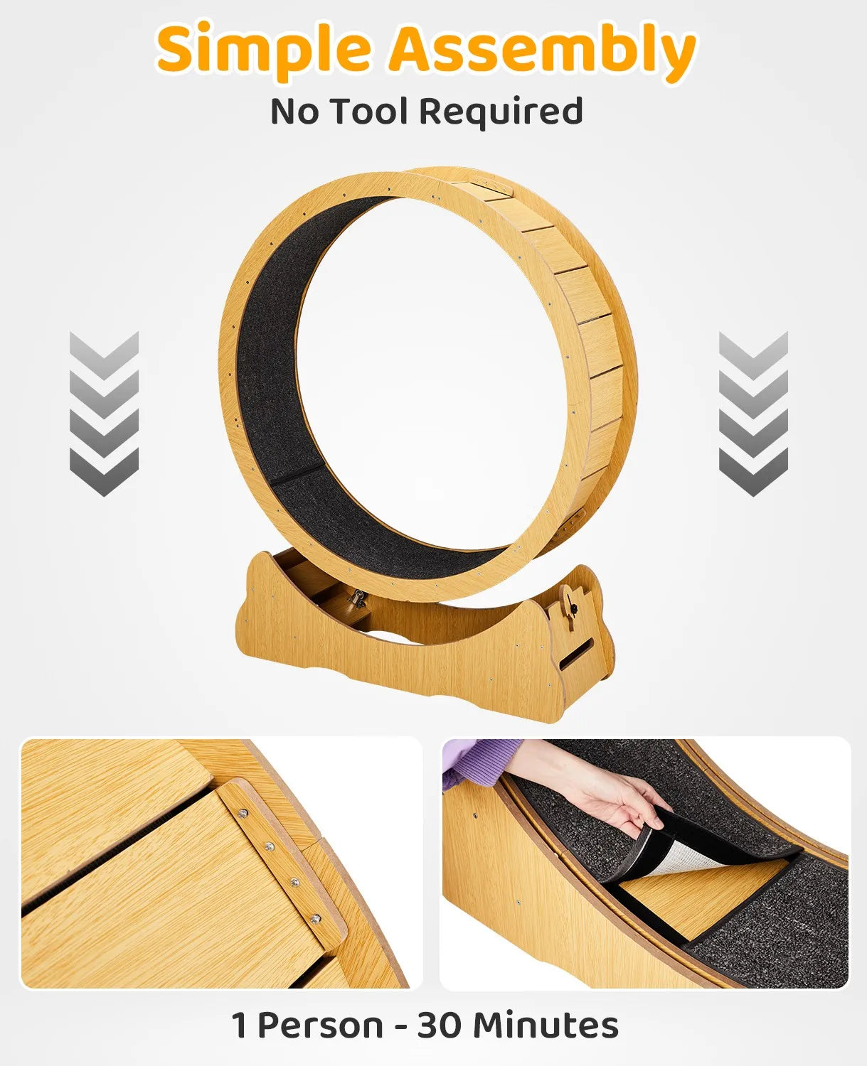 Indoor Cat Treadmill Exerciser Wheel Toy For Active Cats