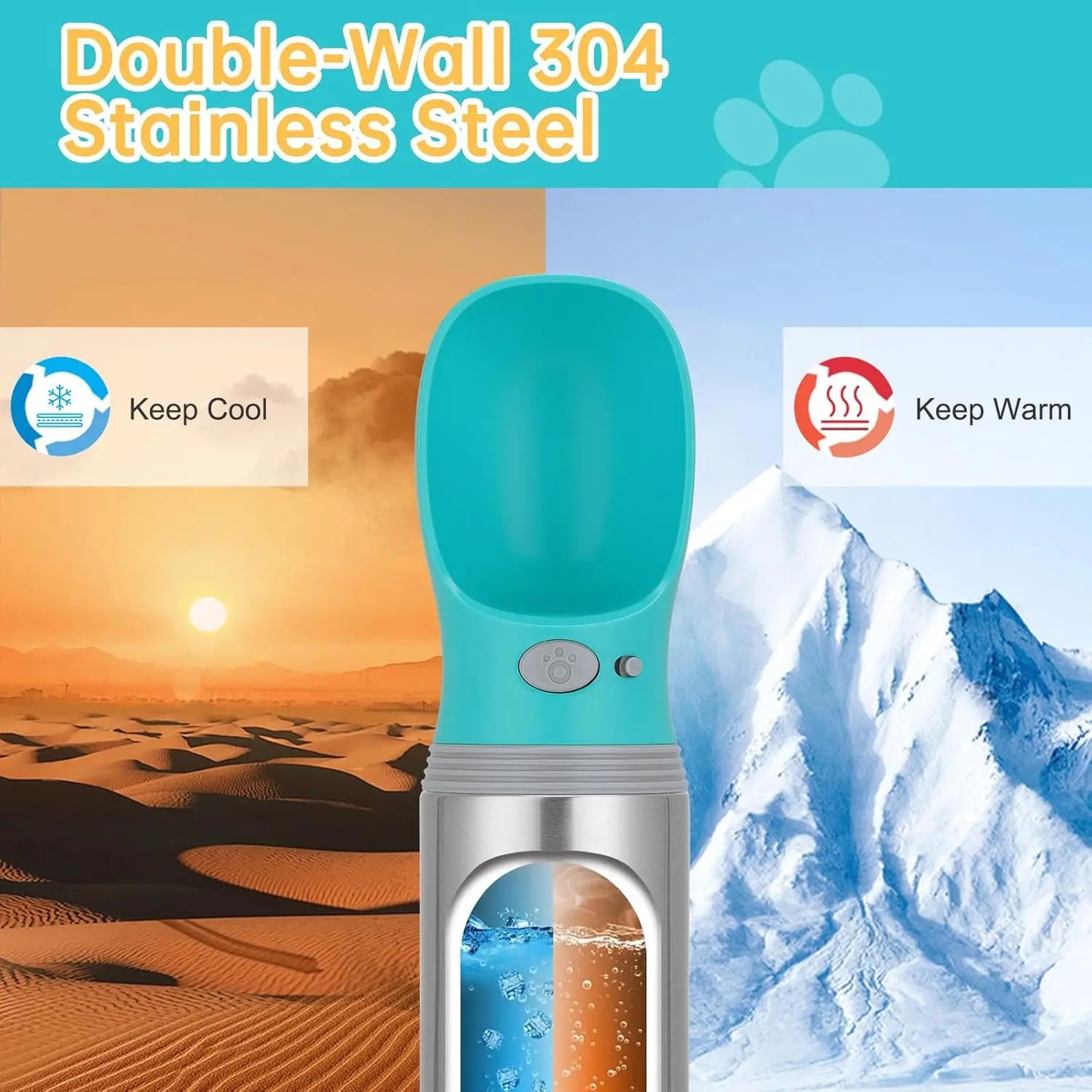 Leak Proof Portable Dog Water Bottle For Travel Dispenser