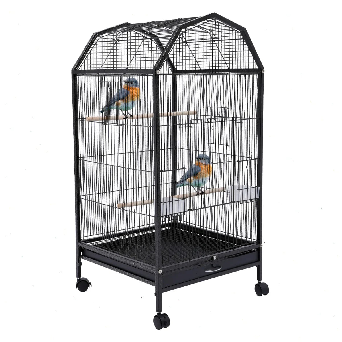 Large Spacious Anti Rust Iron Bird Cage For Cockatiel And Conure