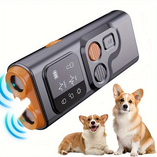 USB Rechargeable Sonic Dog Repeller With Dual Ultrasonic Emitters