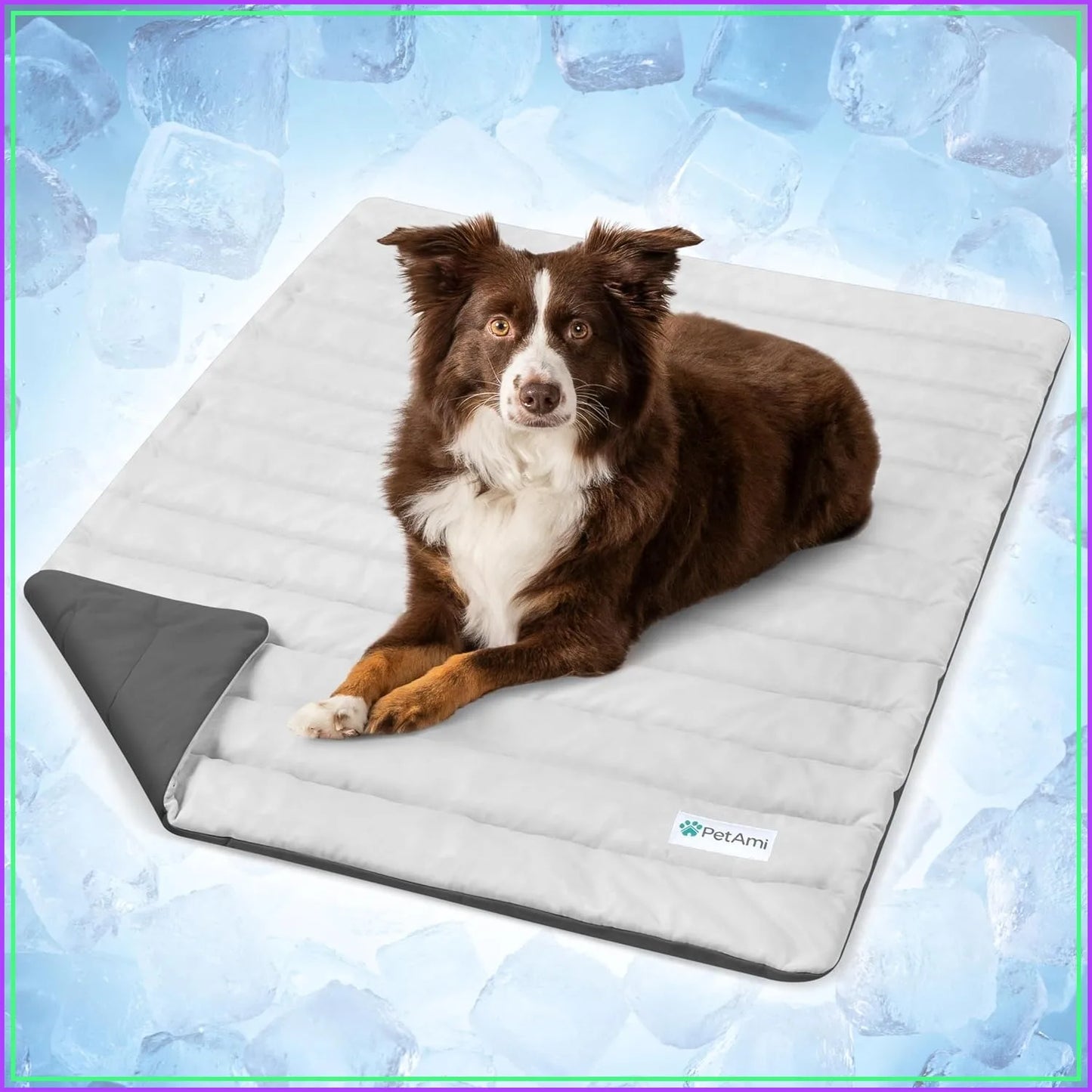 Thick Self-Cooling Dog Mat With Reversible Summer Pad