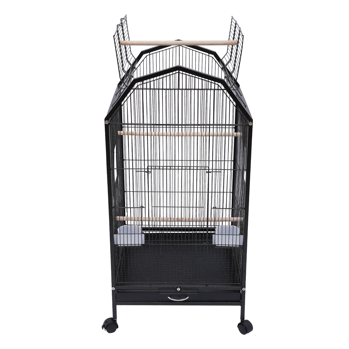 Large Metal Bird Flight Cage With Rolling Stand And Anti Escape Door