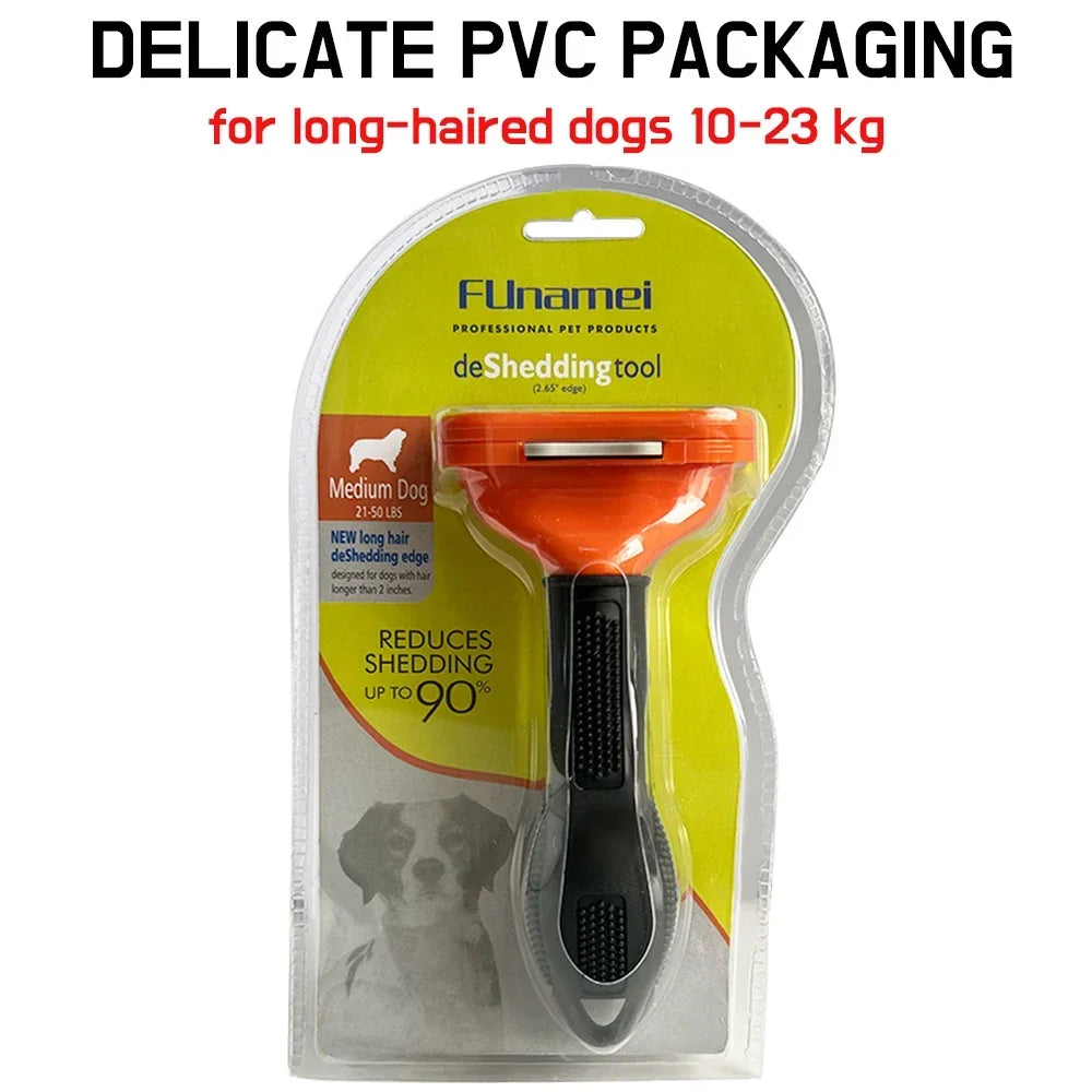 Funamei Pet Deshedding Brush For Dogs And Cats
