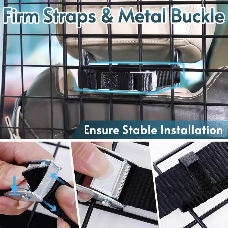 Universal Fit Dog Car Barrier For SUVs HeavyDuty Wire Mesh