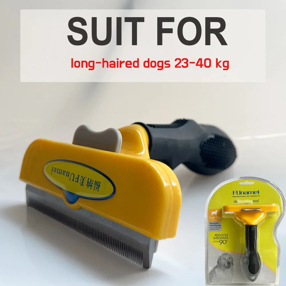 Funamei Pet Deshedding Brush For Dogs And Cats