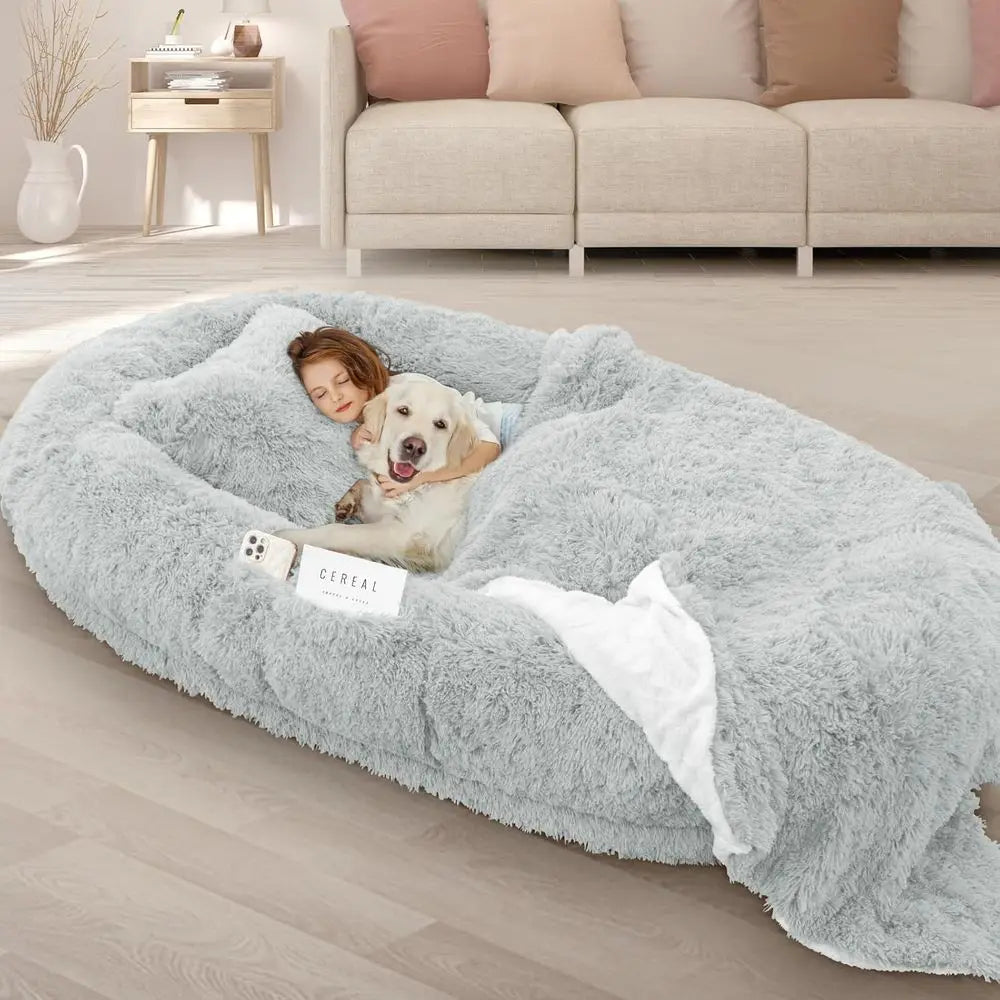 Memory Foam Dog Bed With Pillow And Strap For Pets