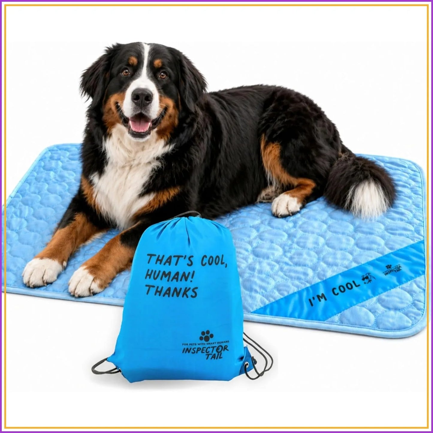 Self Cooling Dog Mat No Freezer Washable Portable
