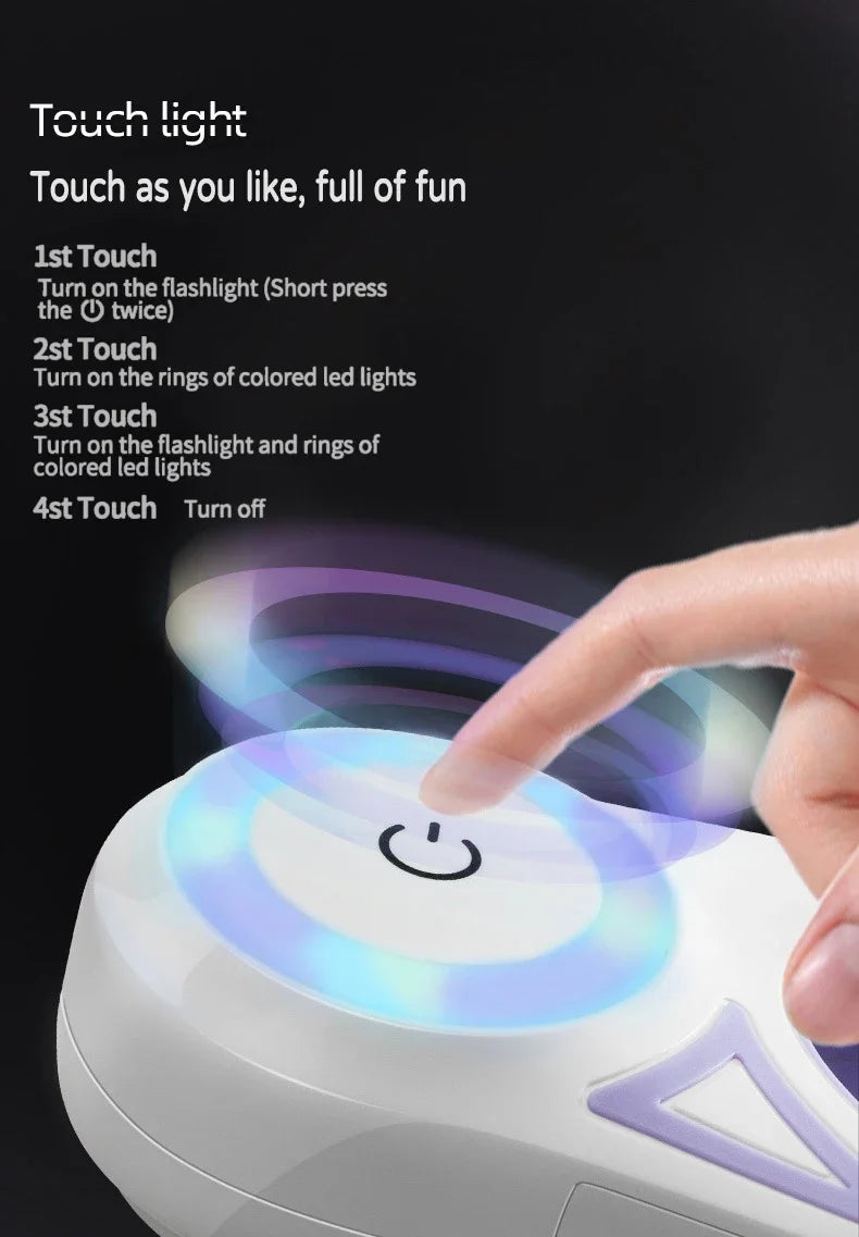 Lighted Retractable Dog Leash With Quick Release