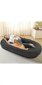 Wooden Dog Crate Furniture With Cushion Kennel Double Doors Indoor