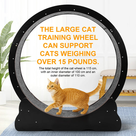 Large 43 Inch Silent Cat Exercise Running Wheel