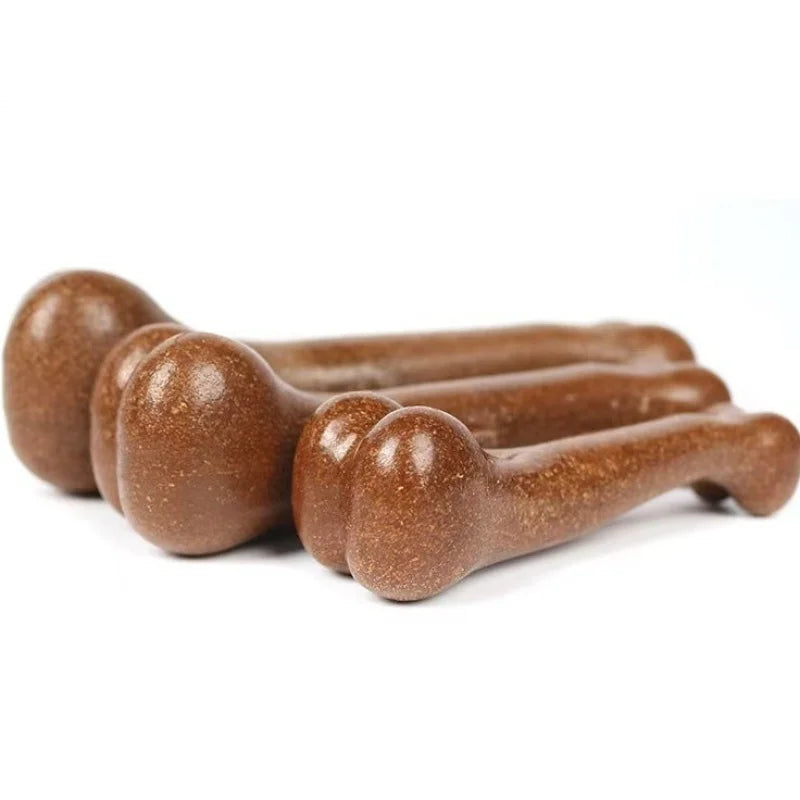 Natural Non Toxic Dog Bone Chew Toy Indestructible Anti Bite