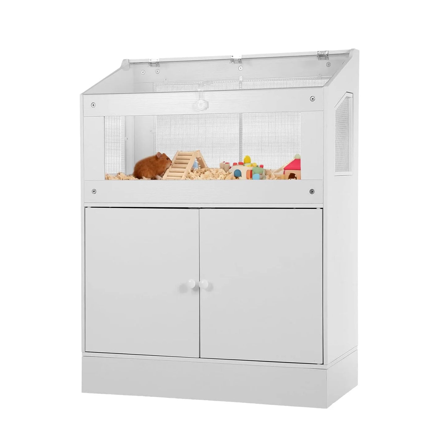 Hmmis Large Acrylic Hamster Cage With Storage Cabinet