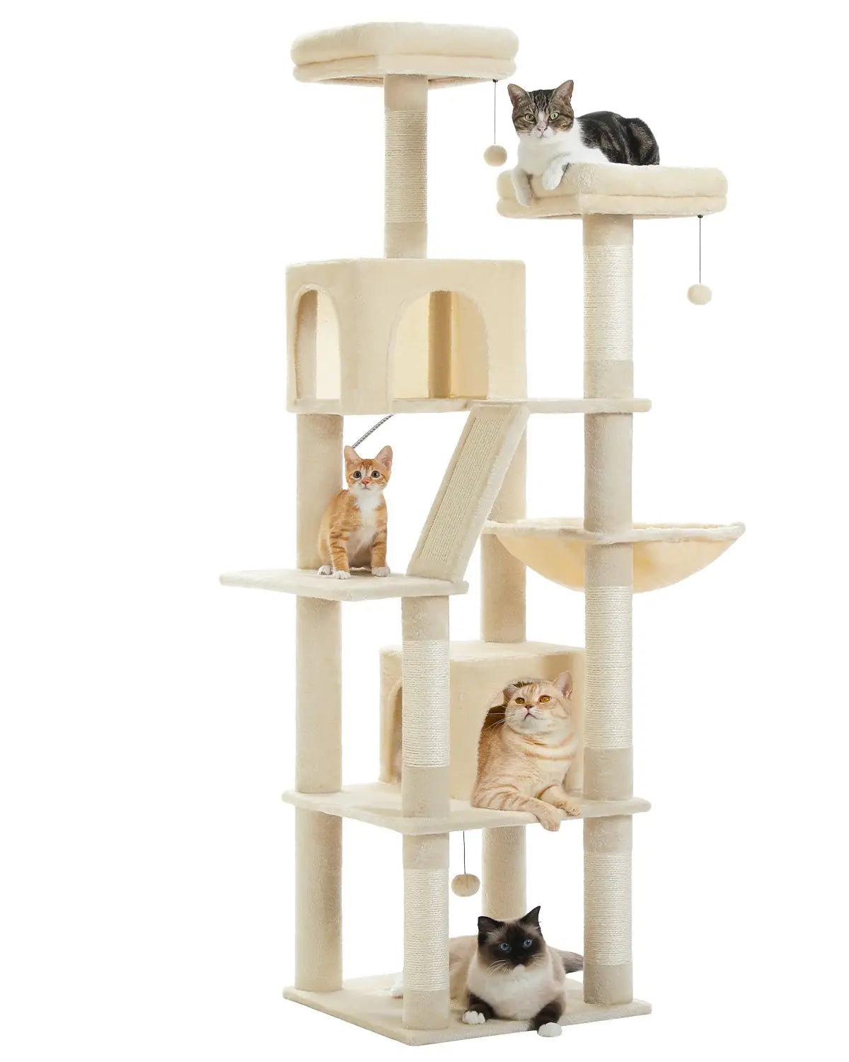 Pawz Road Large Multi Level Plush Cat Tree Tower