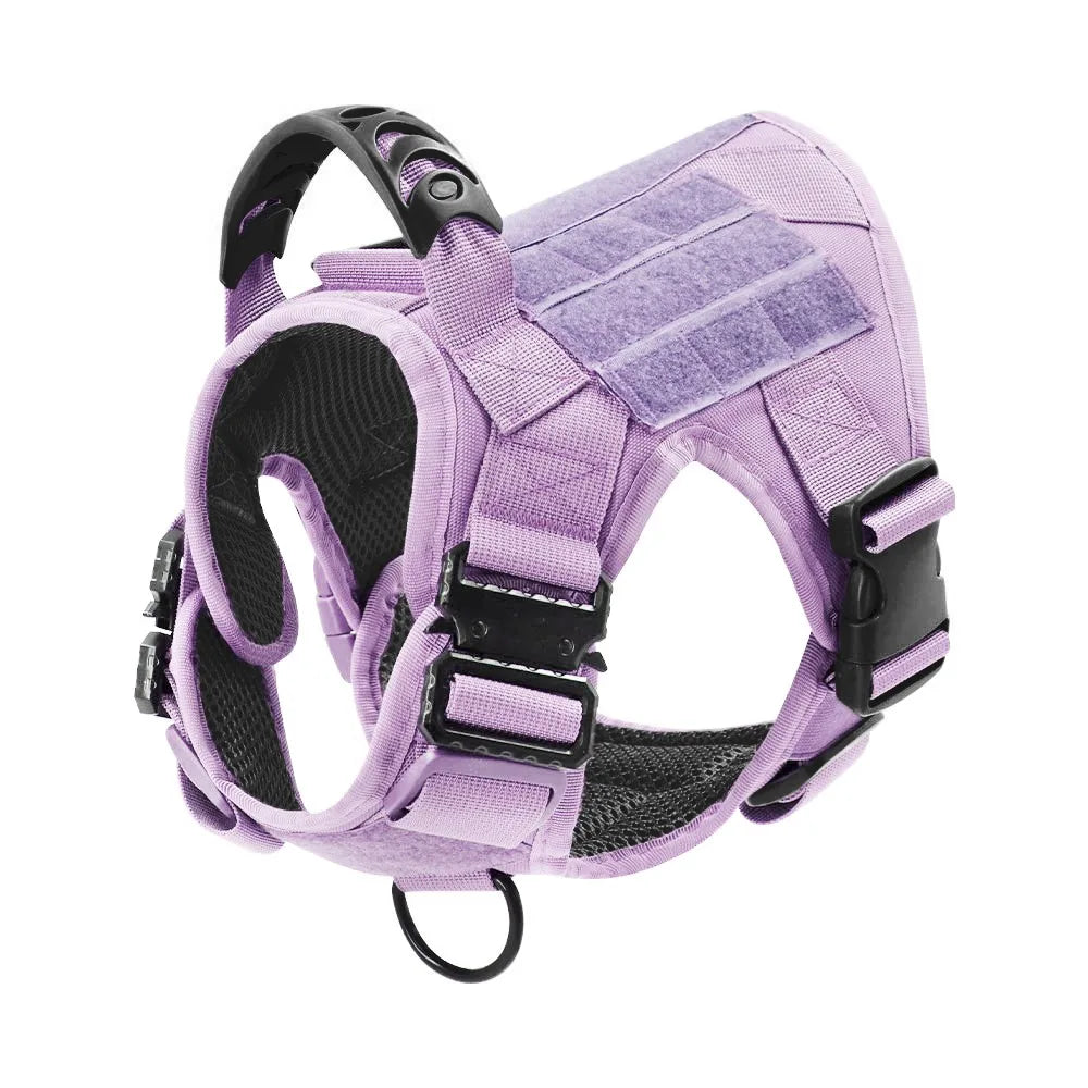Military Camouflage Dog Harness Tactical Nylon Vest For Training