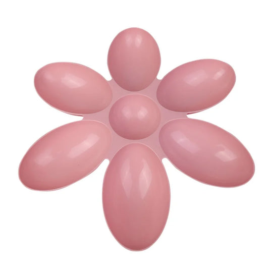 Durable Petal Shaped 6-In-1 Feeding Bowl for Dogs and Cats